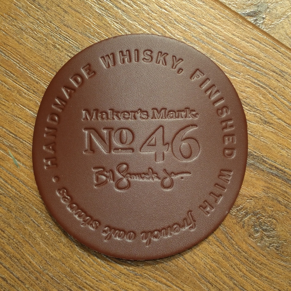 Maker's Mark | Brown Leather Coaster NWOT